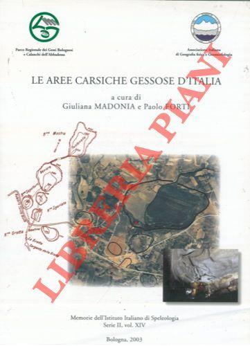 Le aree carsiche gessose d'Italia - Giuliana Madonia - copertina