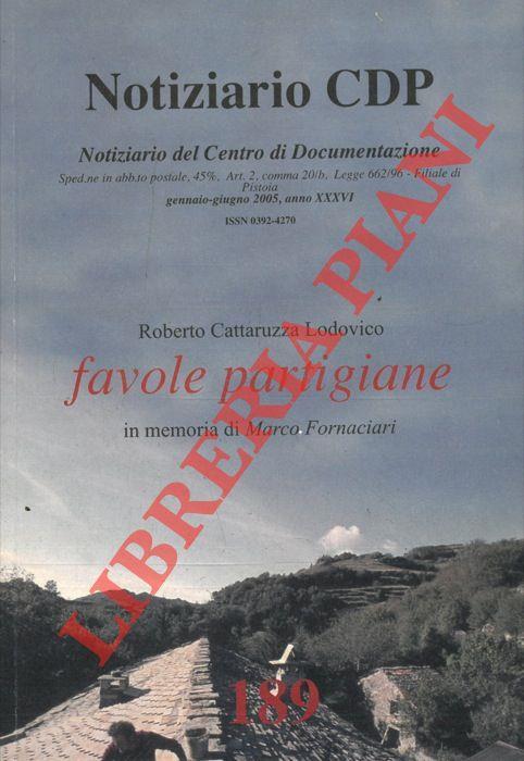 Favole partigiane in memoria di Marco Fornaciari - Lodovico Cattaruzza - copertina