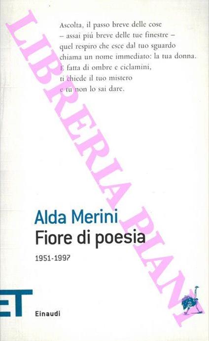 Fiore di poesia. 1951-1997 - Alda Merini - copertina