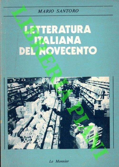Letteratura italiana del Novecento - Mario Santoro - copertina