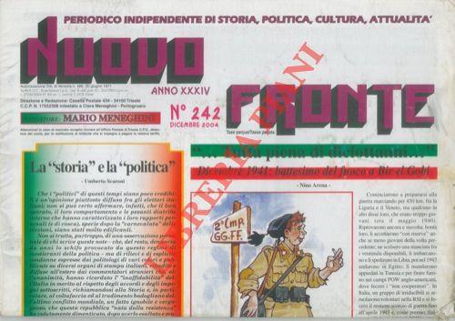 Nuovo fronte. Periodico indipendente di storia, politica, cultura, attualità - copertina