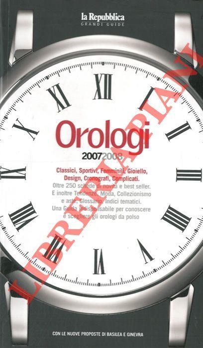 Orologi 2007-2008 - Aurelio Magistà - copertina