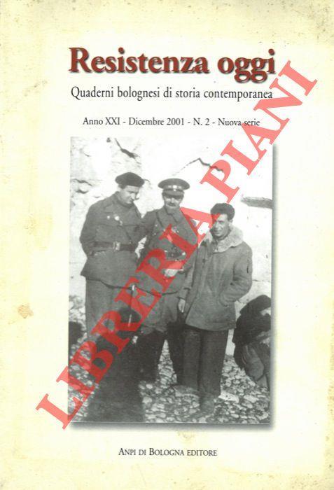 Resistenza oggi. Quaderni bolognesi di storia contemporanea - copertina