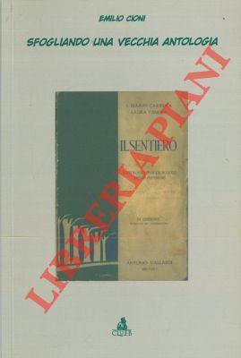 Sfogliando una vecchia antologia - Emilio Cioni - copertina