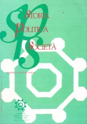 Storia Politica Società. Quaderni di Scienze Umane - copertina