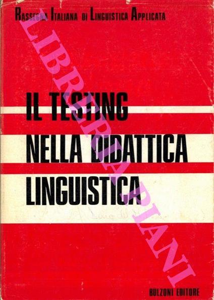 Il testing nella didattica linguistica - copertina