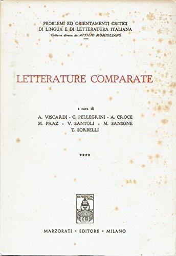 Letterature Comparate - copertina