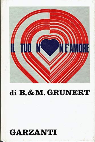 Il tuo non e amore. Psicogramma di un matrimono - copertina
