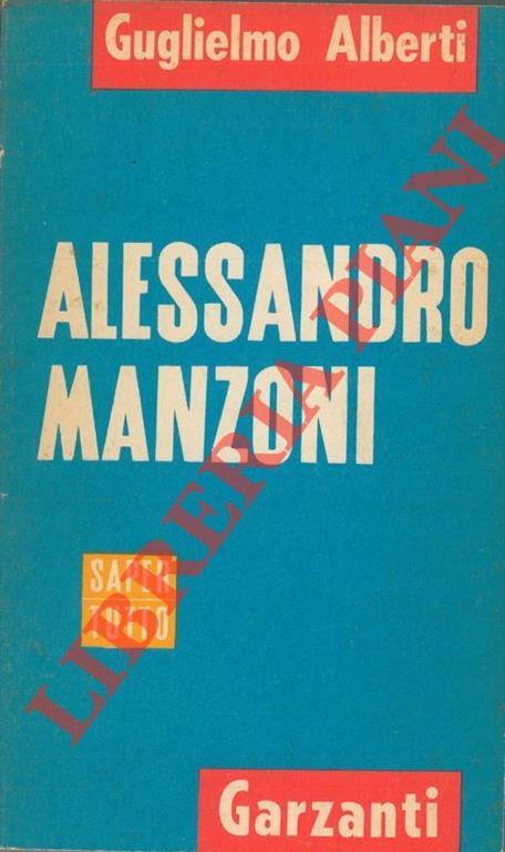 Alessandro Manzoni - Guglielmo Alberti - copertina