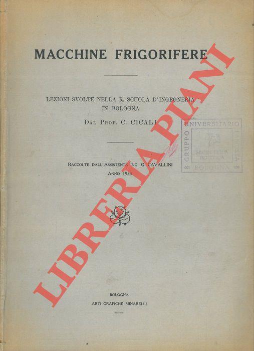 Macchine frigorifere - C. Cicali - copertina