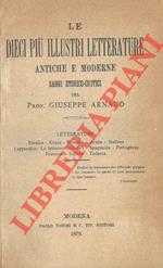 Le dieci pi� illustri letterature antiche e moderne. Saggi storico-critici