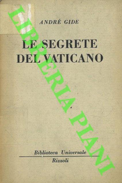 Le segrete del Vaticano - Andr� Gide - copertina