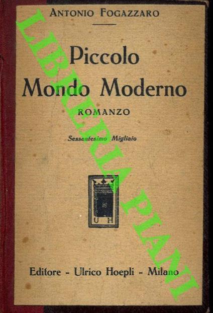 Piccolo mondo moderno - Antonio Fogazzaro - copertina