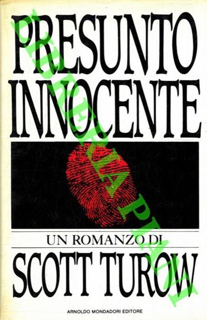 Presunto innocente - Scott Turow - copertina