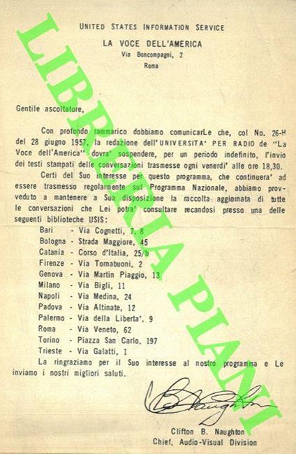 La voce dell'America - copertina