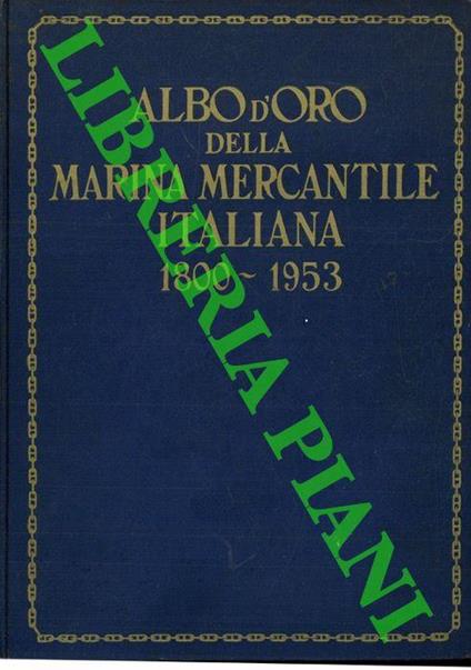 Albo d'oro della Marina Mercantile Italiana 1800 - 1953 - copertina