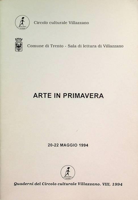 Arte in primavera: 20-22 maggio 1994: selezione artisti trentini Arte Europa ’93-Trento - copertina