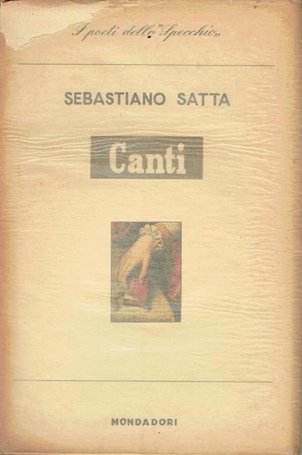 Canti - Sebastiano Satta - copertina