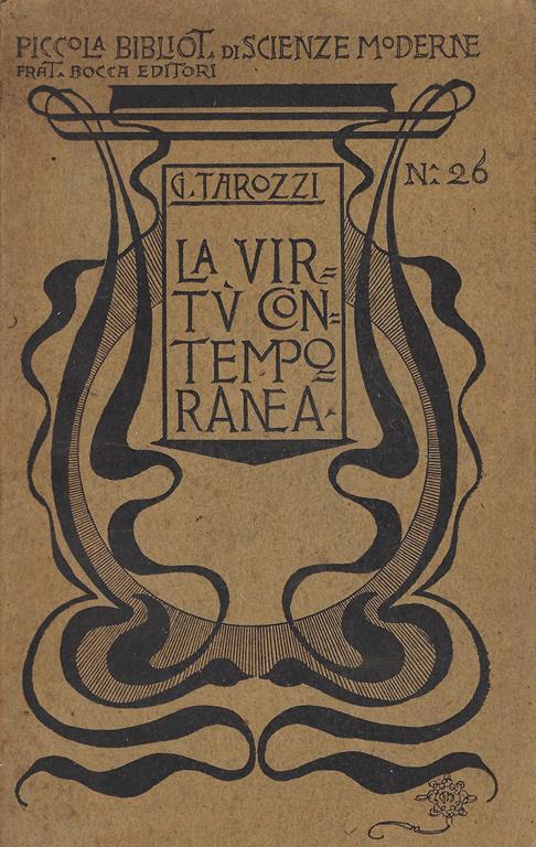 La virtù contemporanea - Giuseppe Tarozzi - copertina