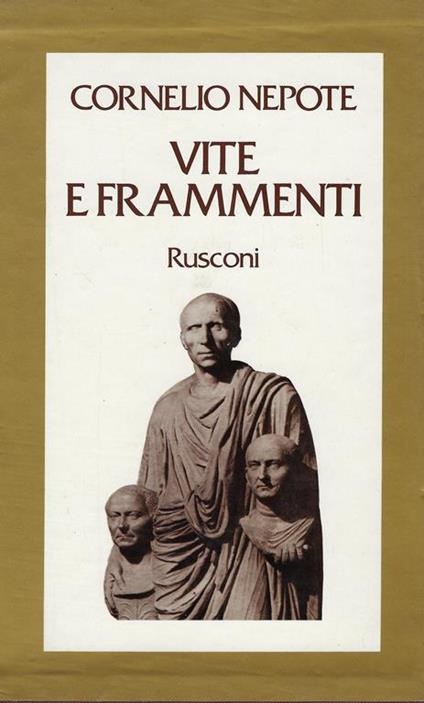 Vite e frammenti - Cornelio Nepote - copertina