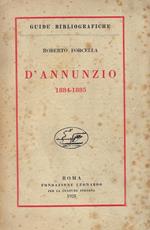 D'Annunzio : 1884-1885