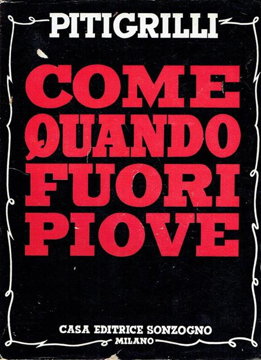 Come quando fuori piove - Pitigrilli - copertina