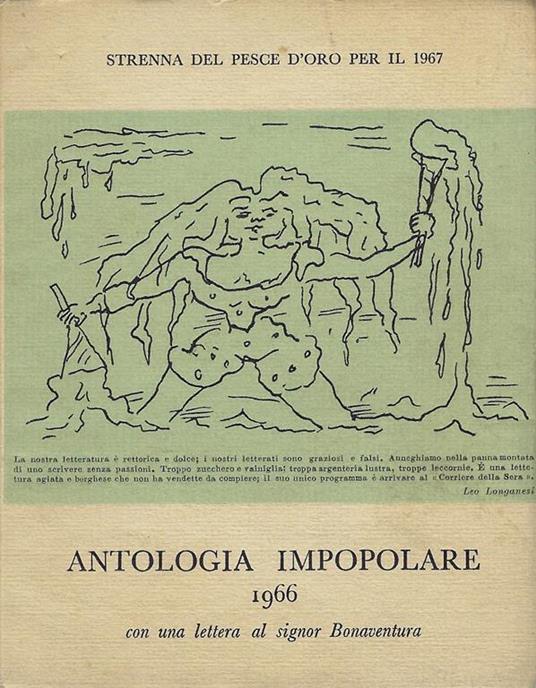 Antologia impopolare 1966 : con una lettera al signor Bonaventura - Vanni Scheiwiller - copertina