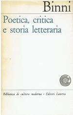 Poetica, critica e storia letteraria