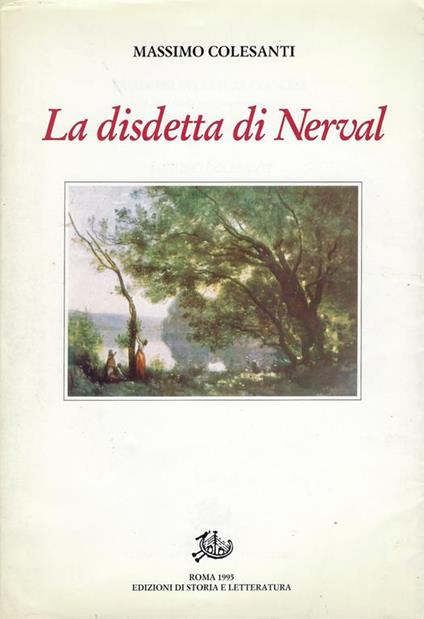 La disdetta di Nerval, con altri saggi e studi - Massimo Colesanti - copertina