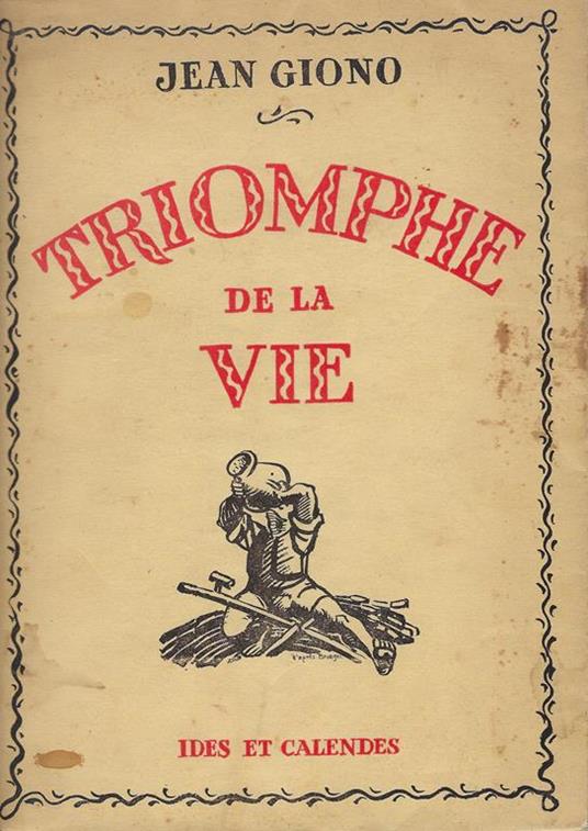 Triomphe de la vie - Jean Giono - copertina