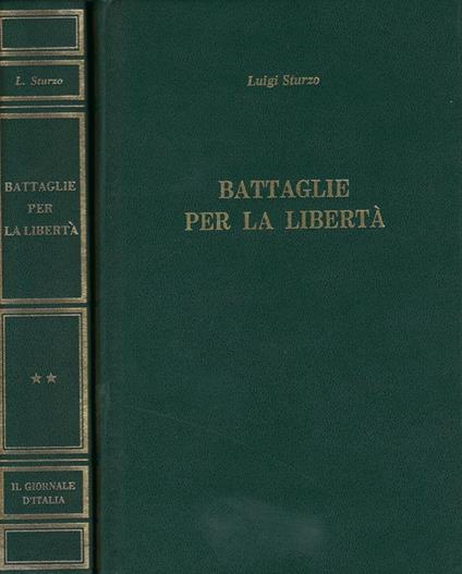 Battaglie per la libertà : (1952-1959) - Luigi Sturzo - copertina