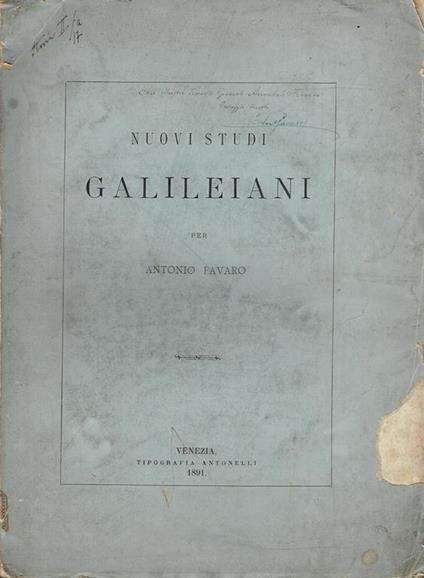 Nuovi studi galileiani - Antonio Favaro - copertina