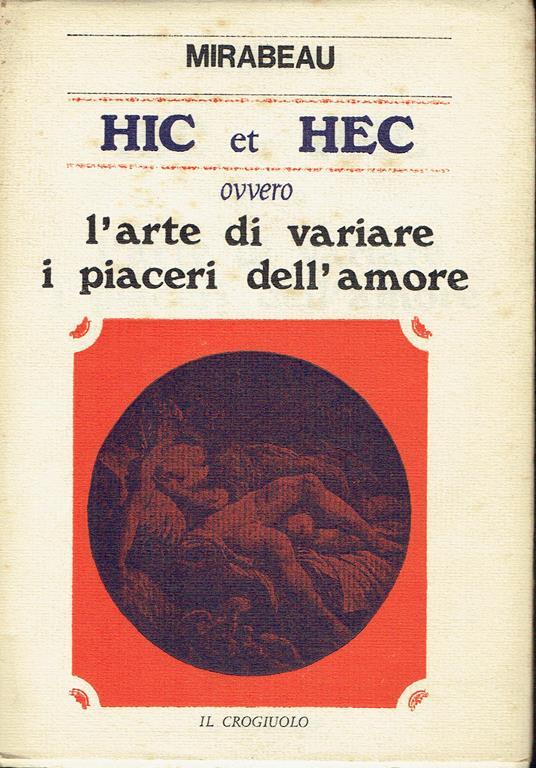 Hic et Hec - Honoré G. comte de Mirabeau - copertina
