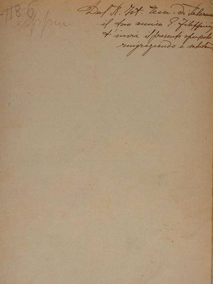 Un poeta estemporaneo dell'estremo Settecento. (SANTE FERRONI) - Enrico Filippini - copertina