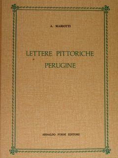 Lettere pittoriche perugine - Angelo Mariotti - copertina