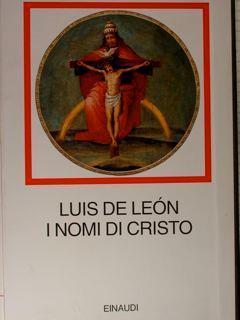 I nomi di Cristo - Luis de León - copertina