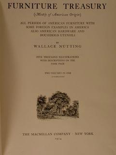 Furniture Treasury (Mostly Of American Origin) - Wallace Nutting - copertina