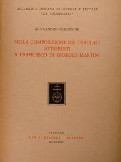Silla composizione dei trattati attribuiti a Francesco di Giogio Martini - Alessandro Parronchi - copertina