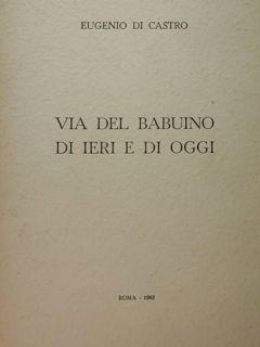 Via del Babuino di ieri e di oggi - Eugenio Di Castro - copertina