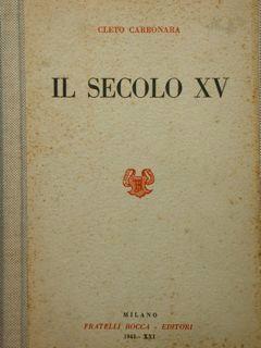 Il Secolo XV - Cleto Carbonara - copertina