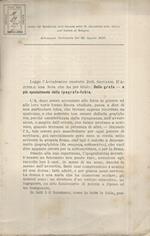 Della Grafo e più specialmente della ipografo-fobia. Estratto dal Rendiconto delle Sessioni della R. Accademia delle Scienze dell'Istituto di Bologna