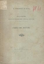 Per la solenne inaugurazione degli studi IV Decembre MDCCCXCII