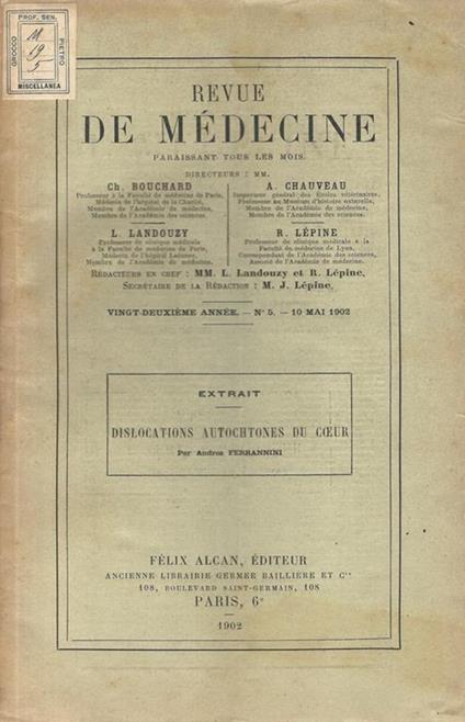 Dislocations autochtones du coeur - Andrea Ferrannini - copertina
