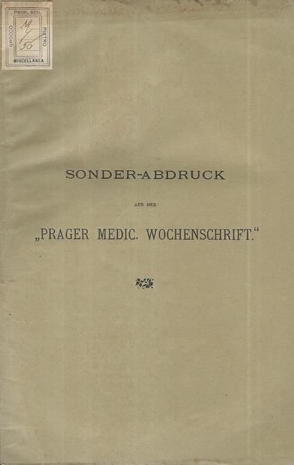 Ein Durch eine interkurrente Infectionskrankheit als geheilt zu betrachtender Fall von medullärer lienaler Leukämie - copertina