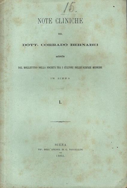 Note cliniche - copertina
