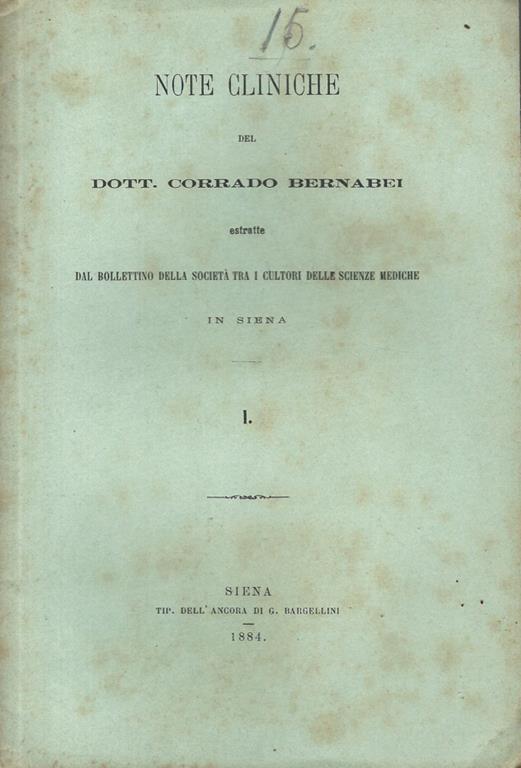 Note cliniche - copertina