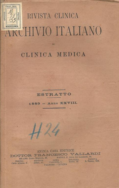 Epatite interstiziale da peritonite cronica - G. Bassi - copertina