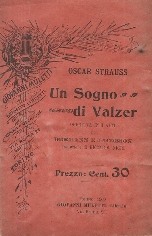 Un sogno di valzer - Strauss - copertina