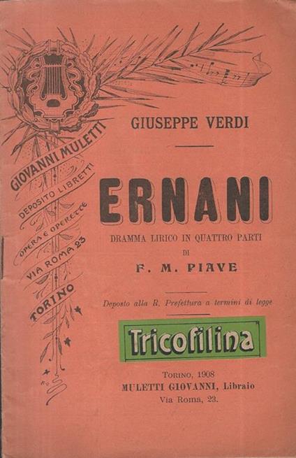 Ernani - Giuseppe Verdi - copertina