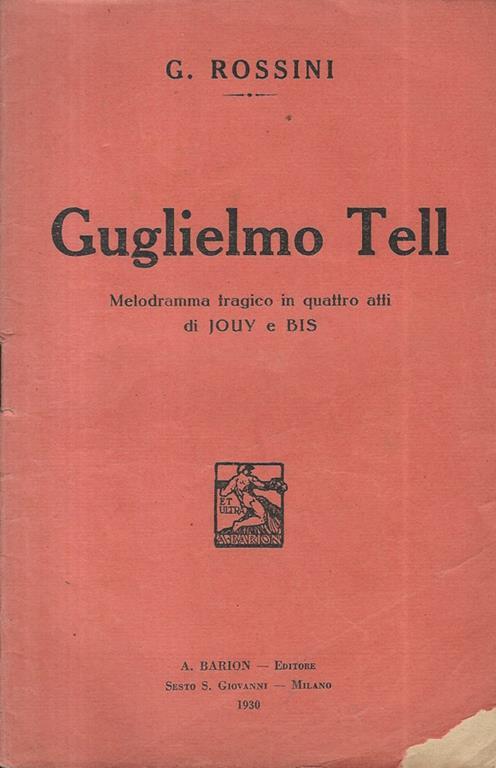 Guglielmo Tell - Gioachino Rossini - copertina